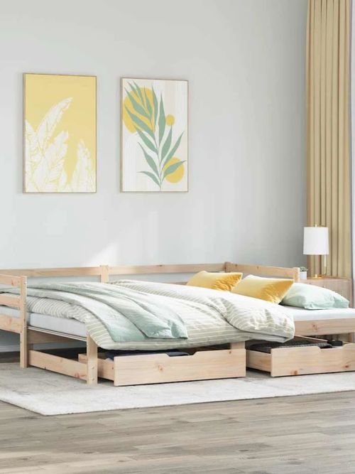 Brayden Studio Blasingim Solid Wood Daybed With Trundle