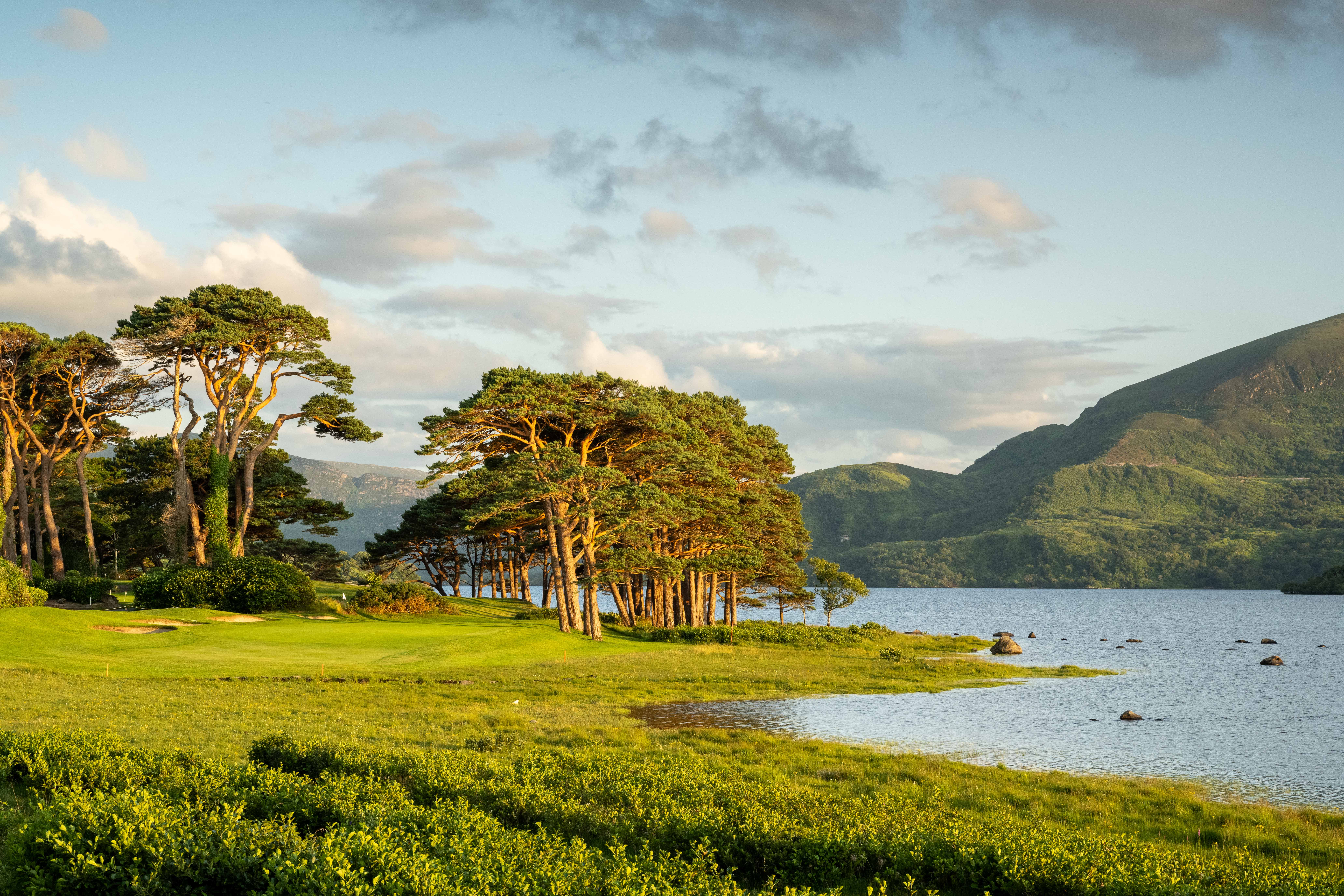 The 18th hole on the Mahony's Point course at Killarney
