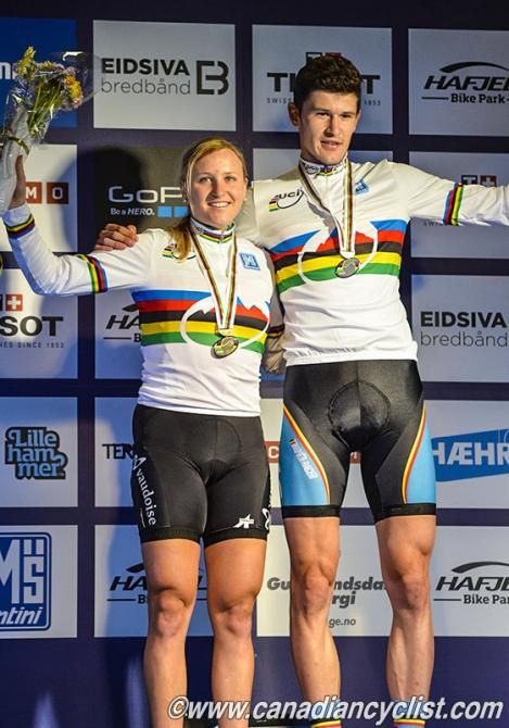 Eliminator world champions Kathrin Stirnemann and Fabrice Mels