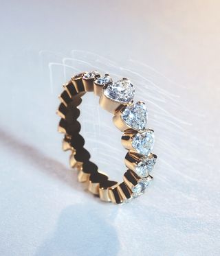 heart-shaped diamond jewellery