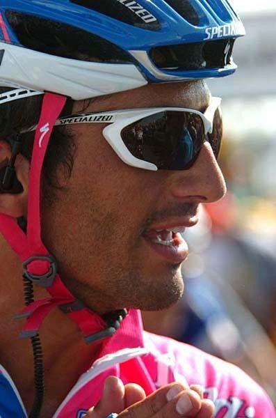 Daniele Bennati (Lampre-Fondital) hides behind his sunglasses.