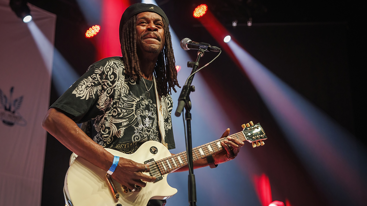 Bernard Allison performs on stage at Arena Nord during the Bluesheaven Festival 2023 on November 10, 2023 in Frederikshavn, Denmark. (Photo by Per Ole Hagen/Redferns)