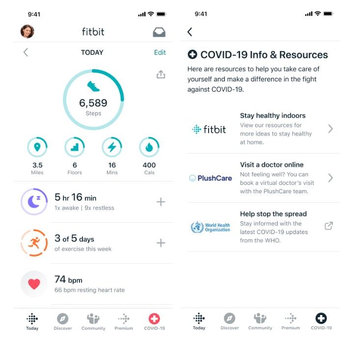 Fitbit launches new COVID19 Hub reminding users to wash hands, stretch