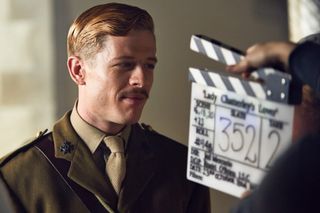 James Norton filming Lady Chatterley's Lover (BBC Pictures)