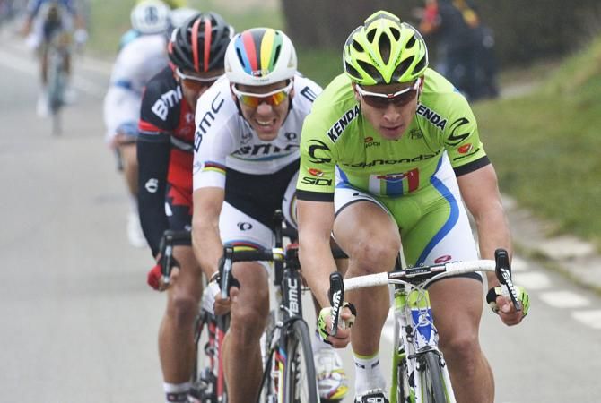 Peter Sagan (Cannondale), Philippe Gilbert (BMC) and Greg Van Avermaet (BMC)