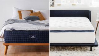 DreamCloud vs WinkBed mattress comparison image shows the DreamCloud on the left and the WinkBed on the right