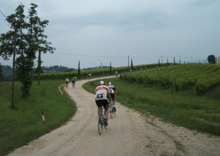 Strade blanche through the prosecco vineyards featured