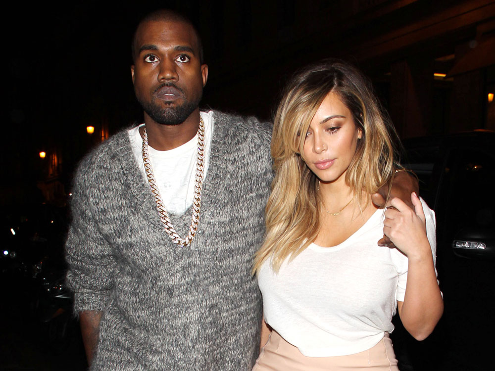Kim Kardashian and Kanye West out and about