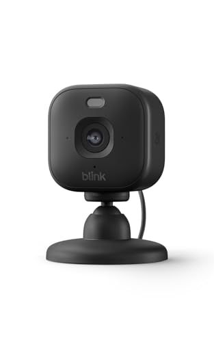 Blink Mini 2k+ | Plug-In Indoor/outdoor Security Camera | 2k Wide-Angle Video | 4x Zoom | Colour Night Vision With Built-In Spotlight | Works With Alexa | 1 Camera &ndash; (black)