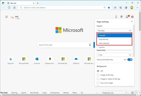 How to customize new tab page on the new Microsoft Edge | Windows Central