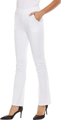iChosy Women's Pull On Barely Bootcut Stretch Dress Pants, $20.59