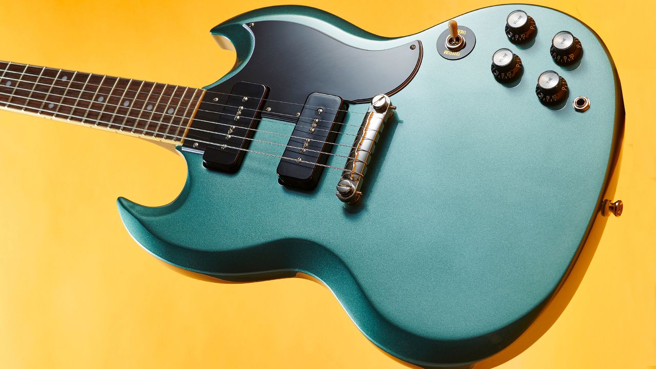 Best cheap electric guitars: Epiphone SG Special P-90