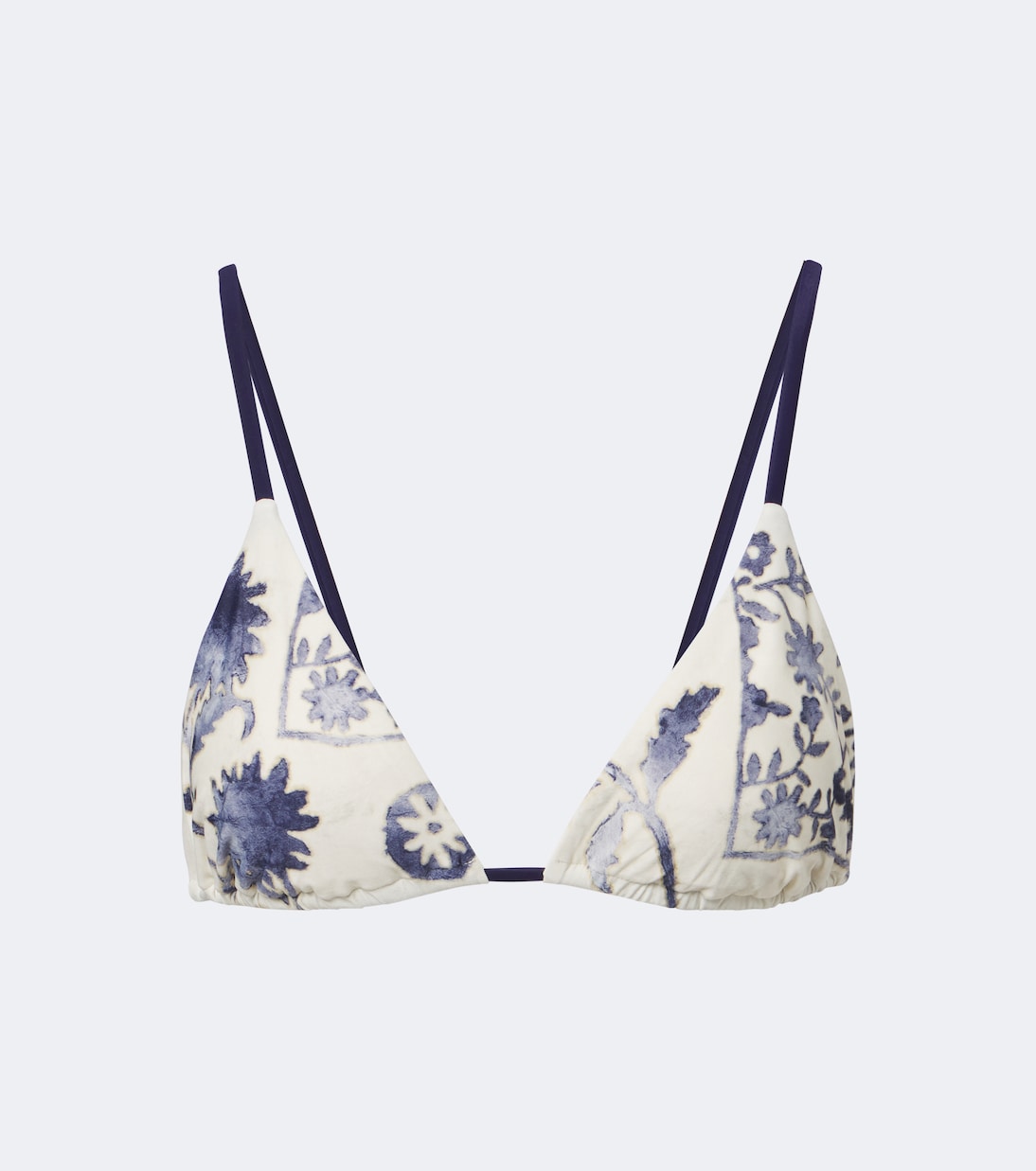 Phillipa Floral Bikini Top in Blue - Sir