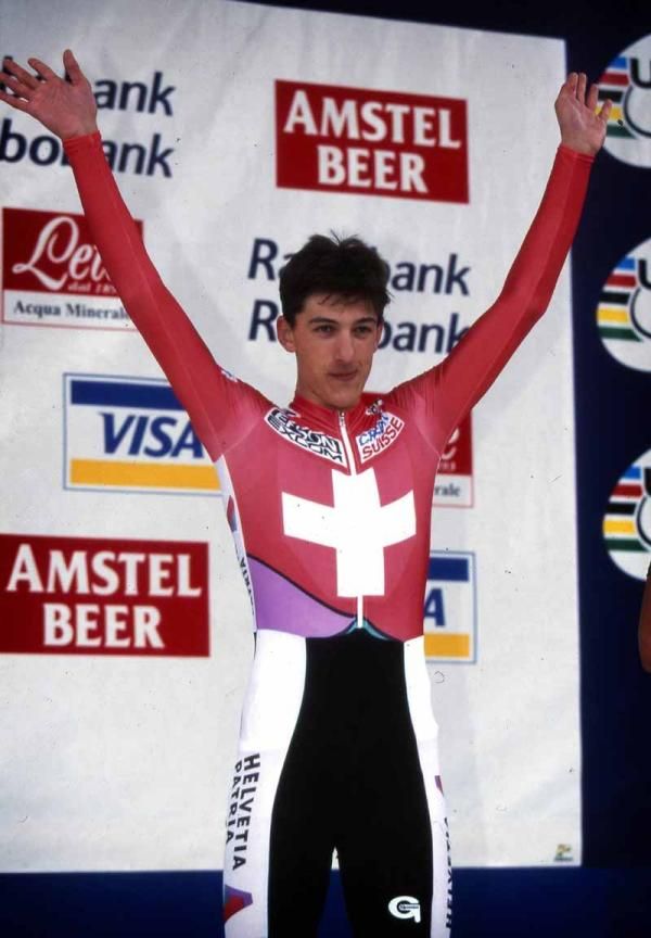 A 17-year-old Fabian Cancellara took gold in the junior time trial. He beat the likes of Pozzato, Creed, Wiggins, Eisel, Plaza, and Kiryienka