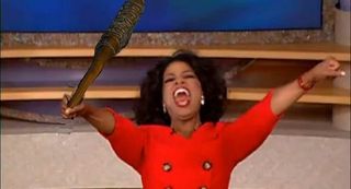 oprah with negan's bat