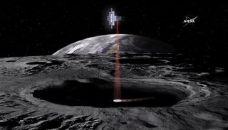 The Lunar Flashlight mission will fly in 2018 on NASA's Space Launch System rocket and will make several passes around the moon to search for ice deposits.
