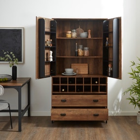 Fulton Kitchen Larder Unit, Pine Effect