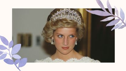 Princess Diana quotes - Diana looking with her pearl tiara 