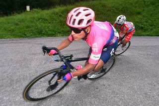 EF Education First's Jonathan Caicedo at the 2019 Adriatica Ionica Race, where he finished fourth overall