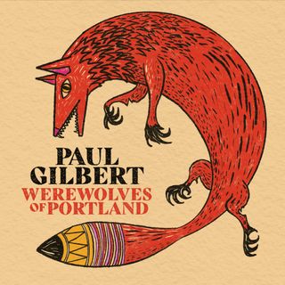 The cover of Paul Gilbert's new album, 'Werewolves of Portland'