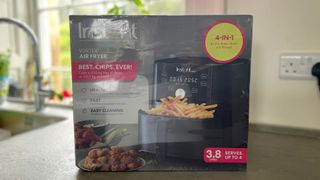 Instant 4-in-1 Air Fryer box on the counter