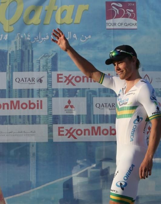 Tour of Qatar time trial winner Michael Hepburn (Orica-GreenEdge)
