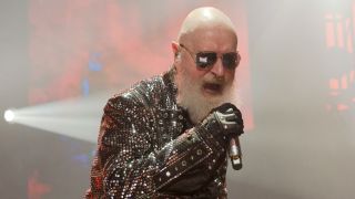 Rob Halford performing live with Judas Priest in 2024