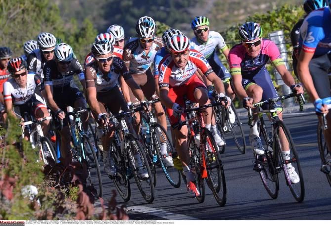 The bunch was whittled down on the final climb