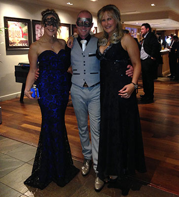 Having fun at the Active Rider charity ball