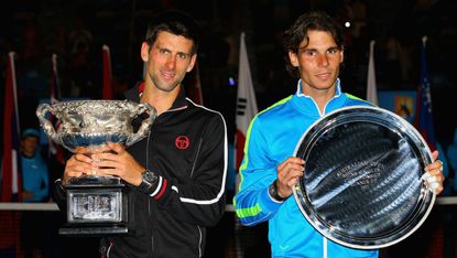 Novak Djokovic beat Rafael Nadal in an epic final at the 2012 Australian Open