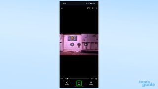 Screenshots showing how to open the Google Photos editor to get to Audio Magic Eraser on Google Pixel 8 Pro