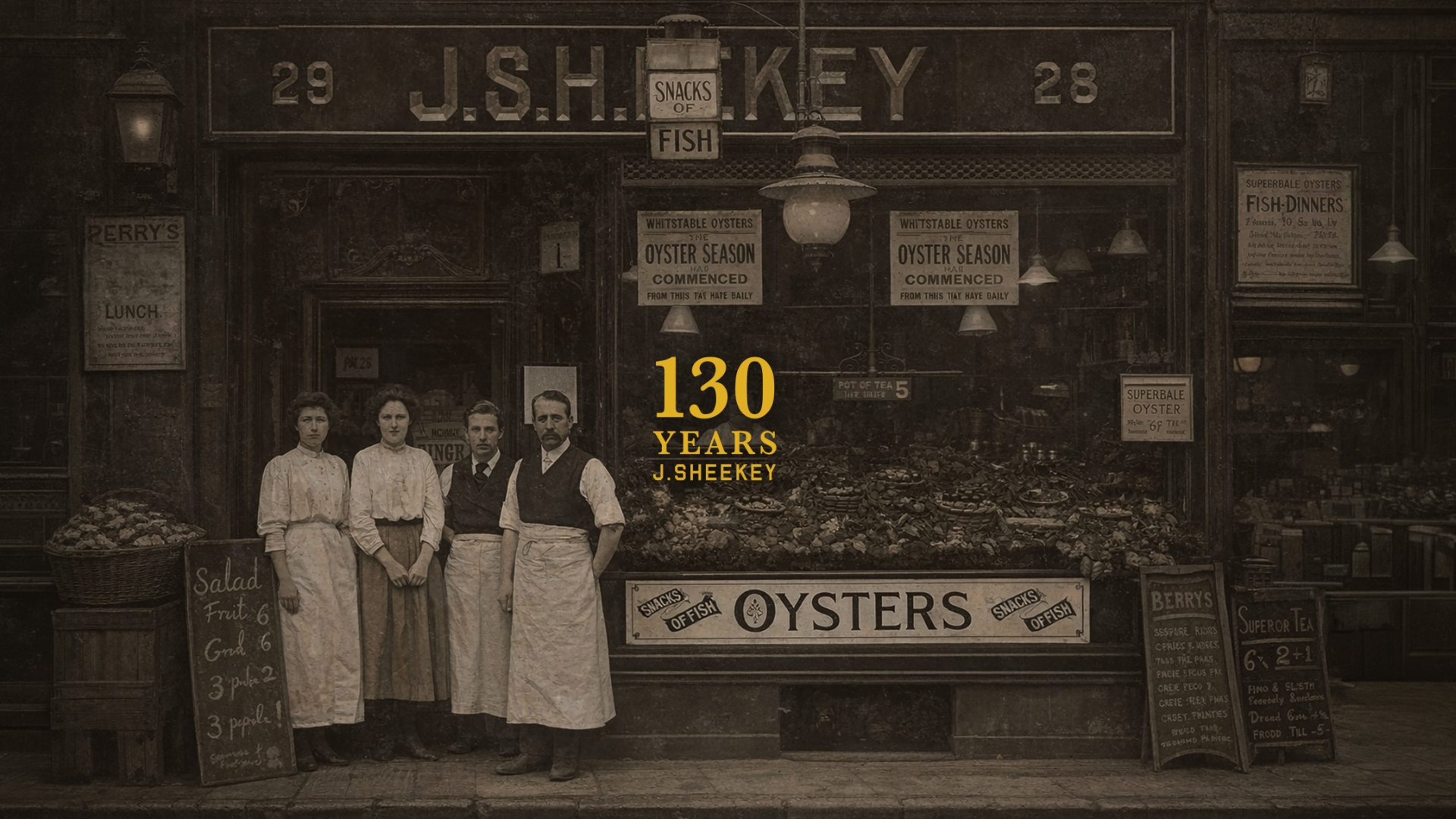 J. Sheekey 130 years ago 