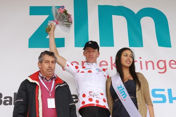 Huub Duyn (Donckers Koffie - Jelly Belly) leads the mountains classification.