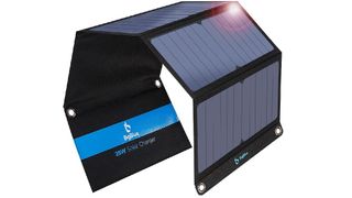 Product shot of BigBlue 5V 28W, one of the best solar chargers