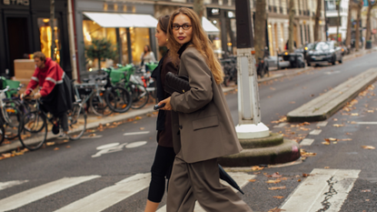 women in paris wearing blazers