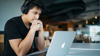 Person working on their Mac