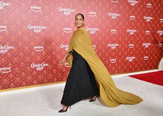 Tracee Ellis Ross in Brandon Maxwell at the Candy Cane Lane L.A. premiere