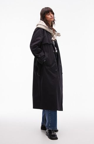 High Pile Fleece Lined Trench Coat