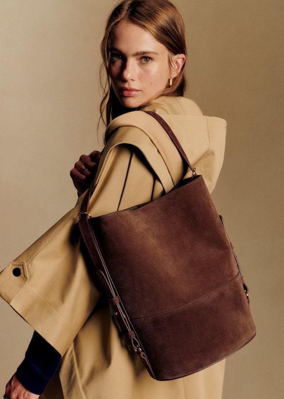 Gary Maxi Bag - Choco - Bovine Leather - S&amp;eacute;zane