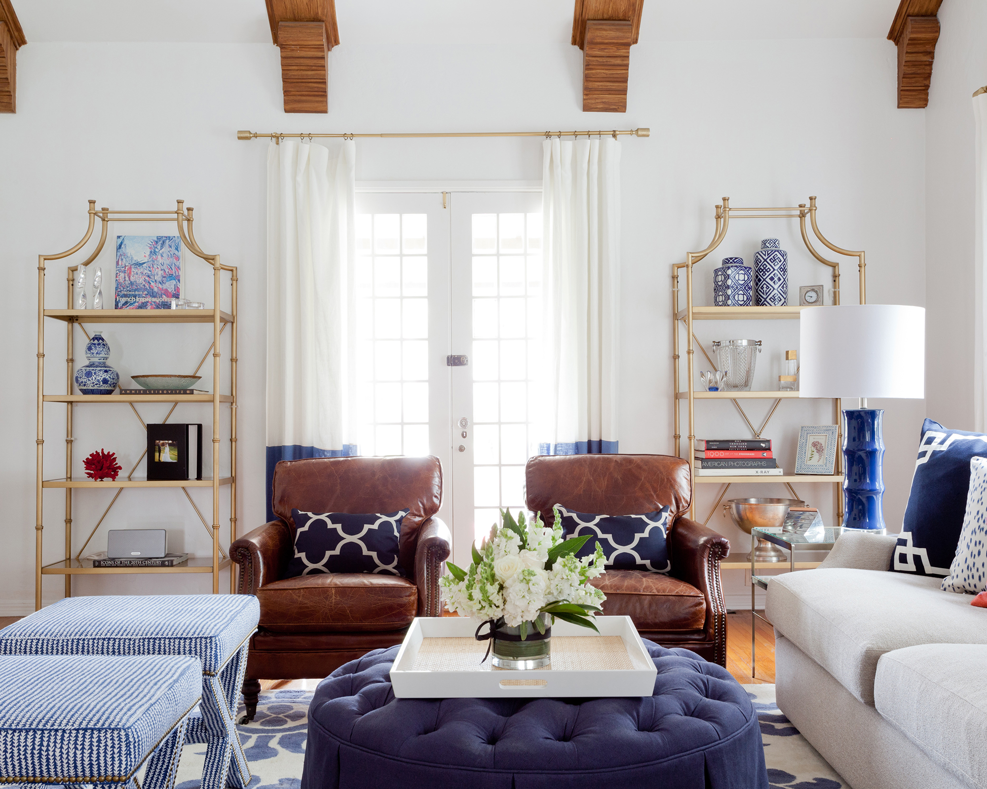 Cape Cod living room ideas preppy