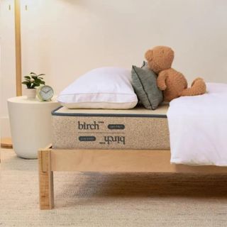 Side view of the Birch Kids' Natural Mattress.