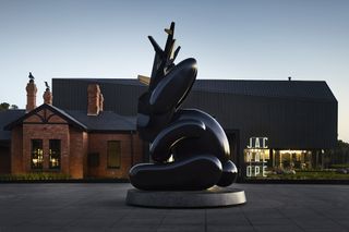 The seven-metre jackalope sculpture by Emily Floyd