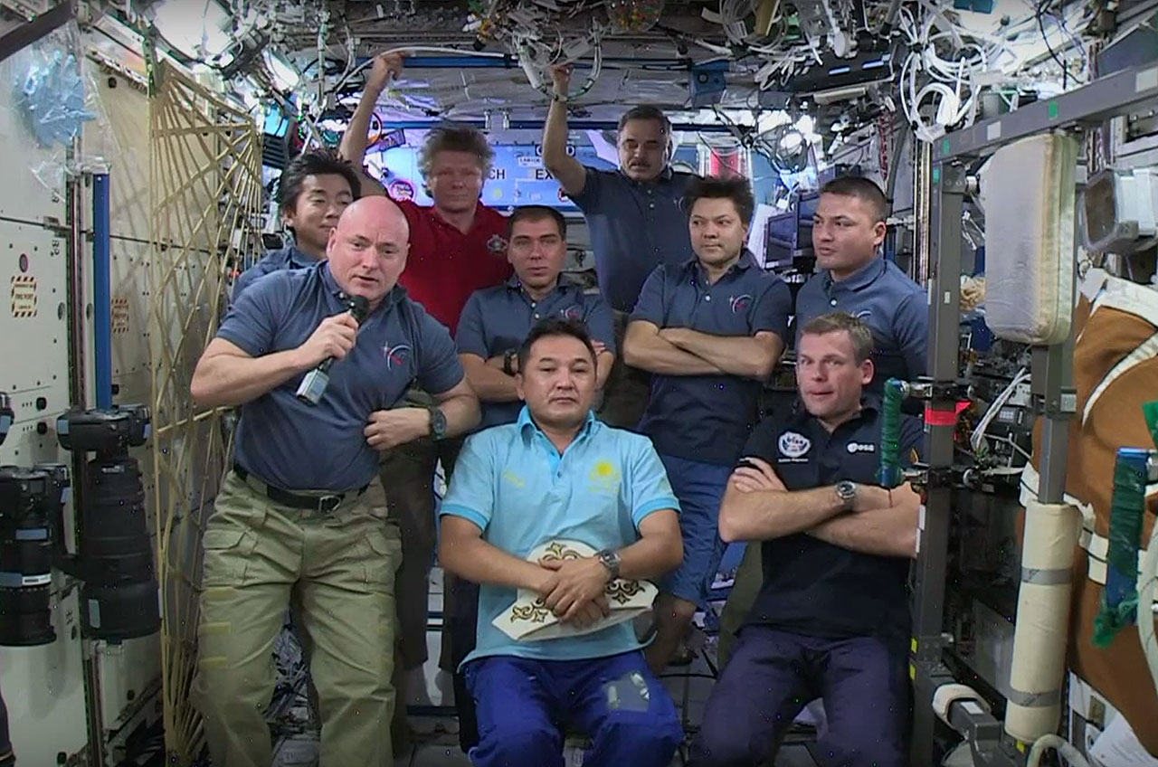 International Space Station Crew Members on Sept. 8, 2015