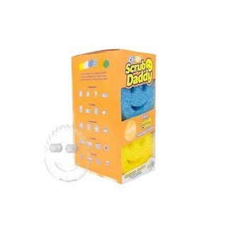 Scrub Daddy Colors Sponges 6ct + Daddy Caddy - Scratch-Free Multipurpose Dish Sponge + Sponge Holder - Bpa Free & Made With Polymer Foam - Stain & Odor Resistant Kitchen Sponge