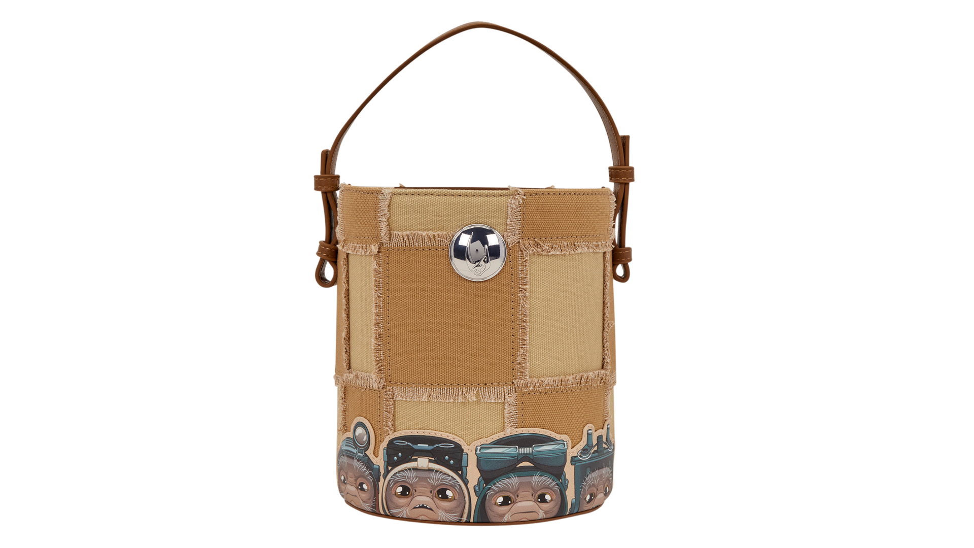 Star Wars Grogu and Anzellan crossbody bag on a plain background