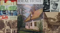 ideal home magazine with vintage houses