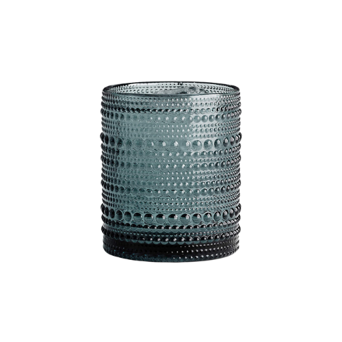 Crate &amp;amp; Barrel, Alma 10-Oz. Blue Double Old-Fashioned Glass