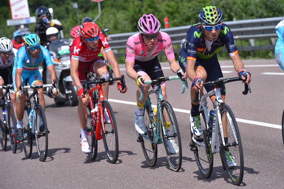 The final selection: Alejandro Valverde (Movistar), Steven Kruijswijk (LottoNl-Jumbo) and Ilnur Zakarin (Katusha)