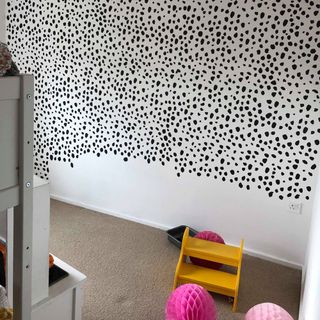 painting 101 dalmatians inspired spots in progress