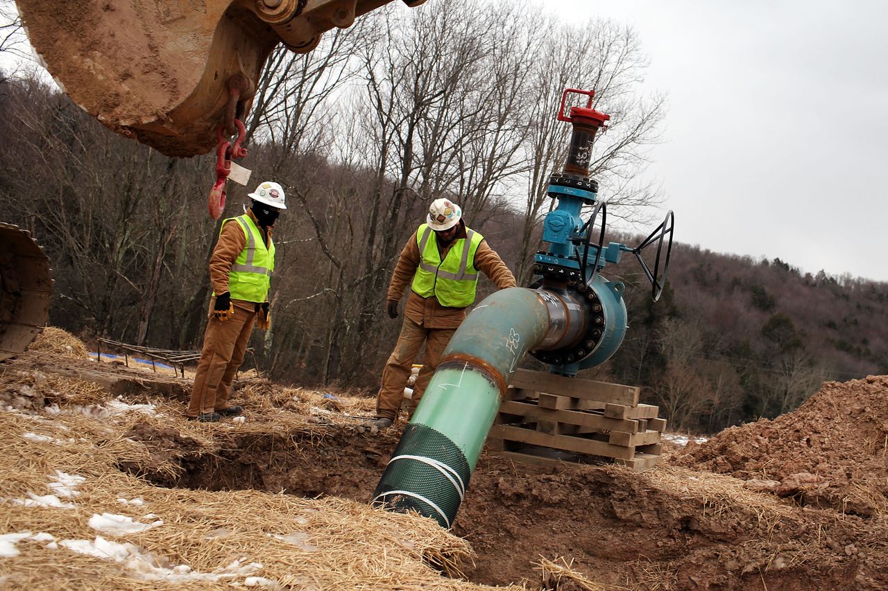 A hydraulic fracturing site in Pennsylvania